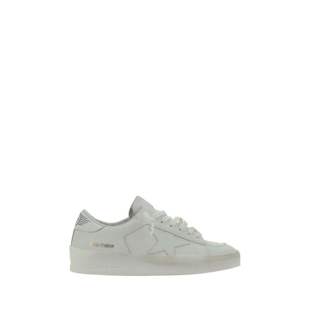 Golden Goose White Goatskin Low Top Women's Sneakers
